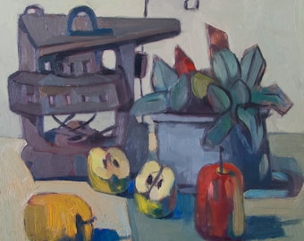 Kitchen Painting Oil Painting Still Life Original painting Oil Painting Painting Still Life with Flowers