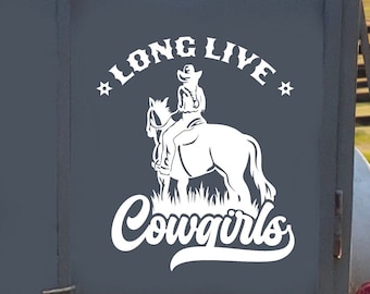 Cowgirl Decal - Horse Lover | Western Sticker - Country Girl Gift