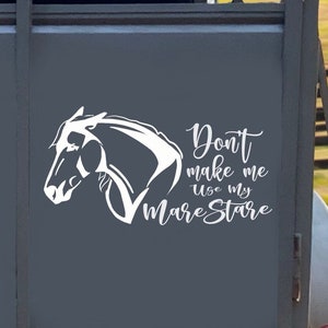 Sarcastic Horse Sticker - Equestrian Humor Decal for Trucks, Mare Decal, Horse Lover Gift, Horse Sticker