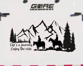 Horse Trailer Decal, Trail Riding, Life’s a Journey