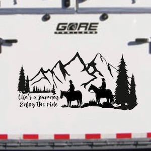 Horse Trailer Decal, Trail Riding, Life’s a Journey