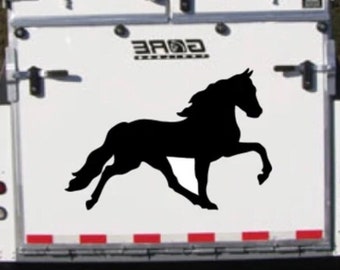 Decalque para trailer de cavalo, cavalo de rack, direito
