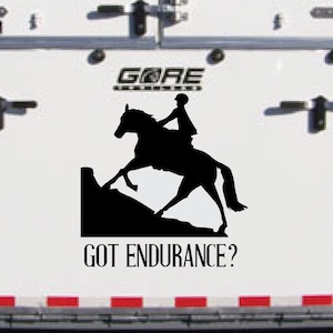 Horse Trailer Decal, Endurance Riding