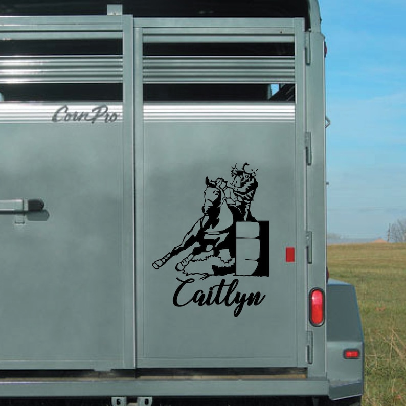 Horse Trailer Decal Barrel Racing Quote Large Decal Etsy