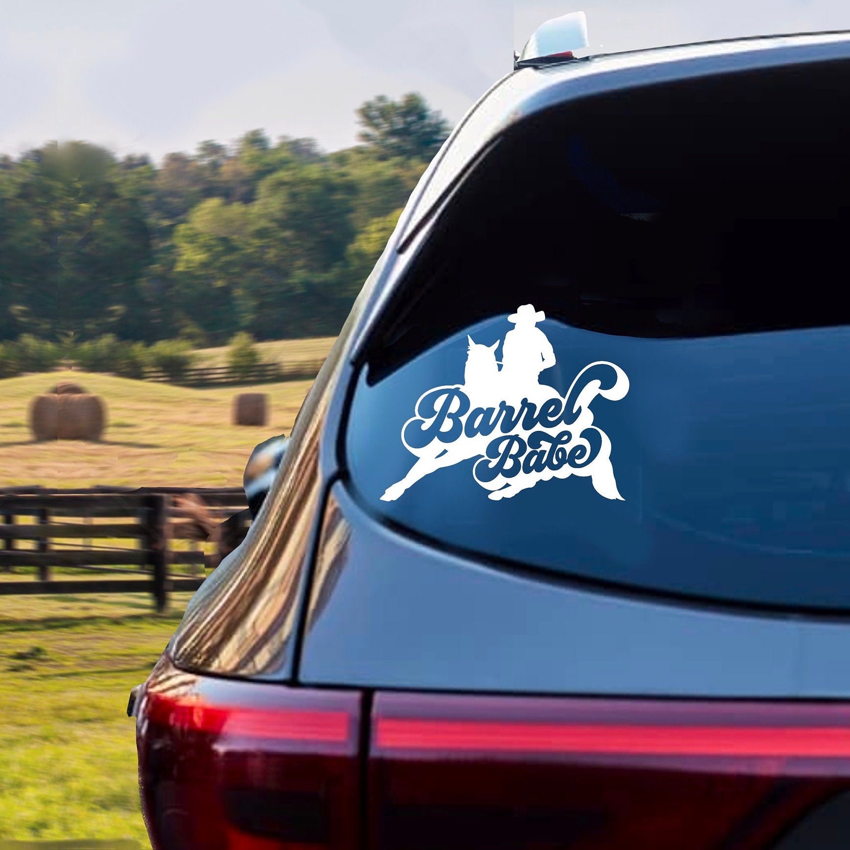 Barrell Racer Decal Horse Trailer Decal, Barrel Racing Decal, Barrel Babe - Etsy