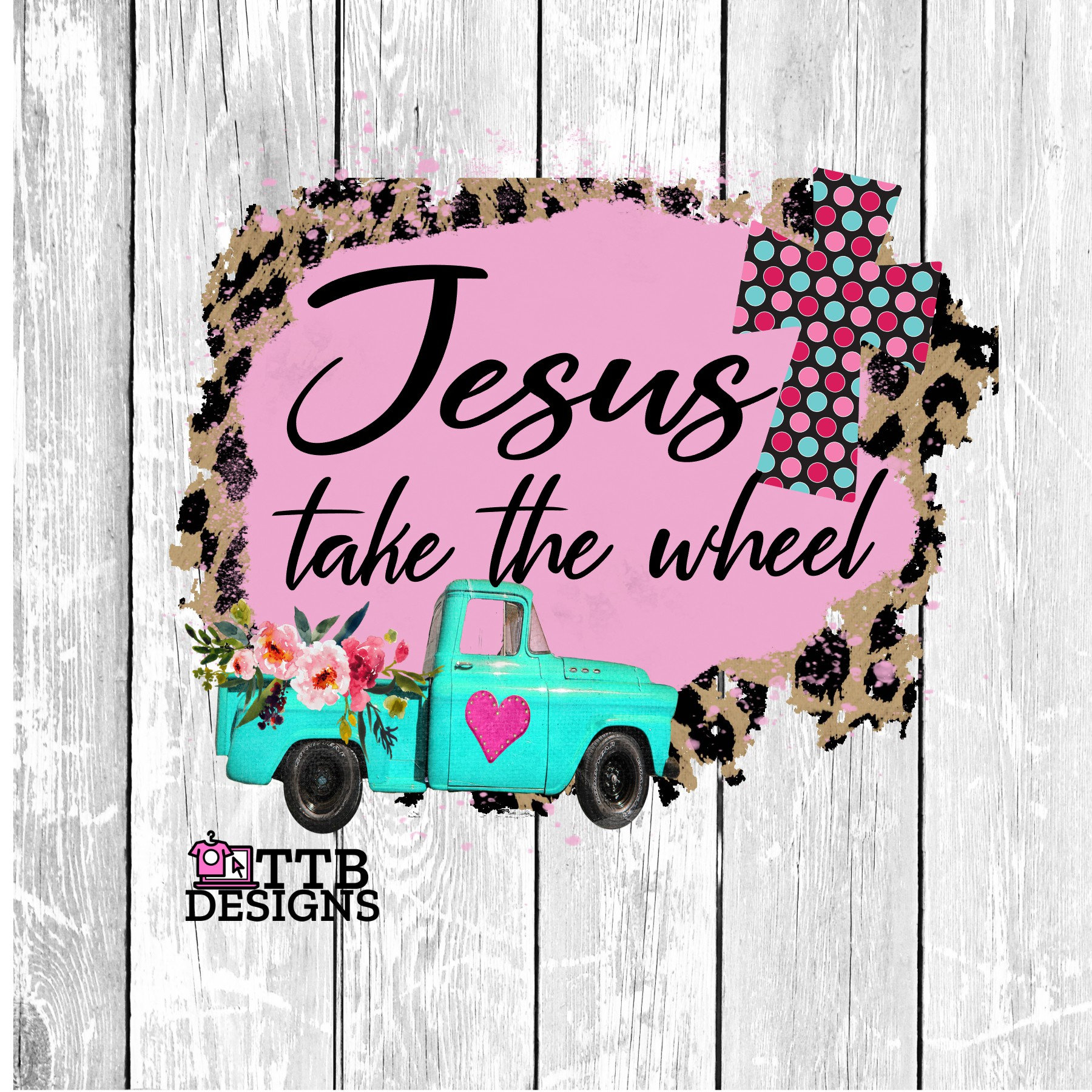 Jesus Take The Wheel Digital Download PNG Clipart Printable | Etsy