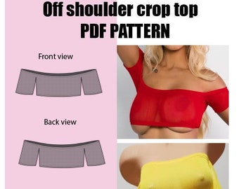 XS Crop top PDF pattern