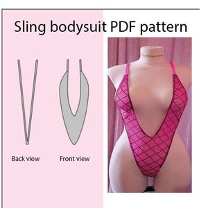 Stripper Sling bodysuit PDF PATTERN
