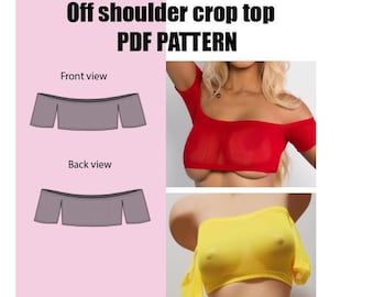 Small Crop top pdf pattern
