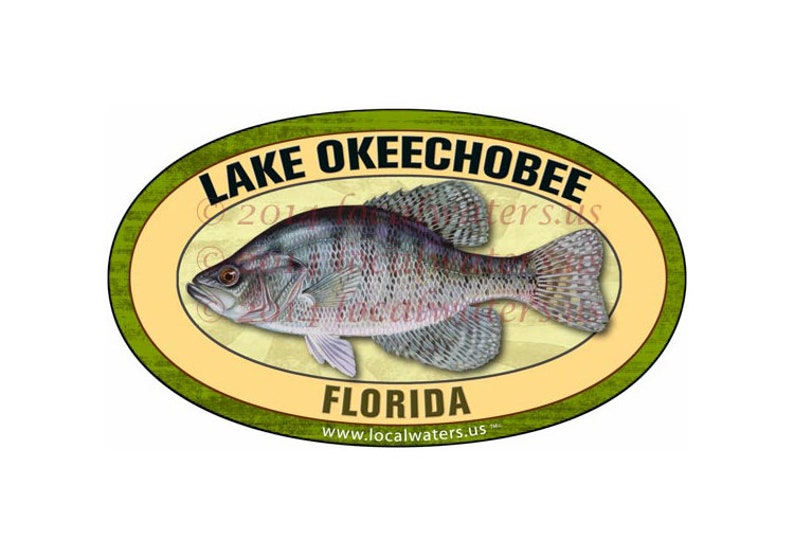 Lake Kissimmee Sticker Crappie Fishing Decal Florida | Etsy