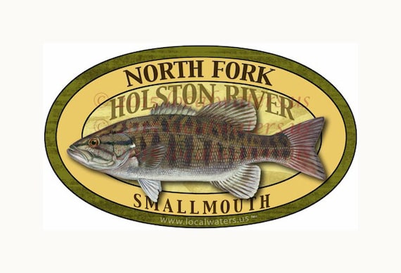 Center Hill Lake Sticker Smallmouth Bass Decal GUARANTEED 3 years no fade