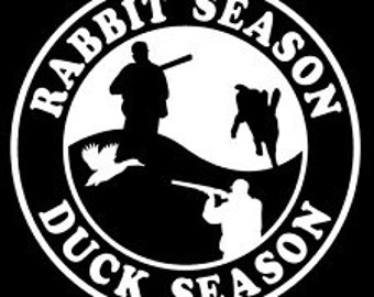 Rabbit hunting decal | Etsy