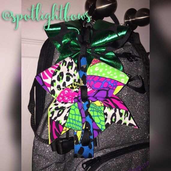 Items similar to Mini cheer bow strap for backpack on Etsy