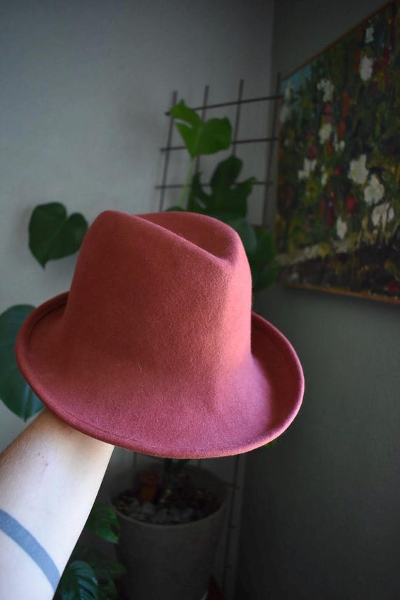 Vintage 1960s Union Made Astre Fedora Bollman Felt Wool Hat