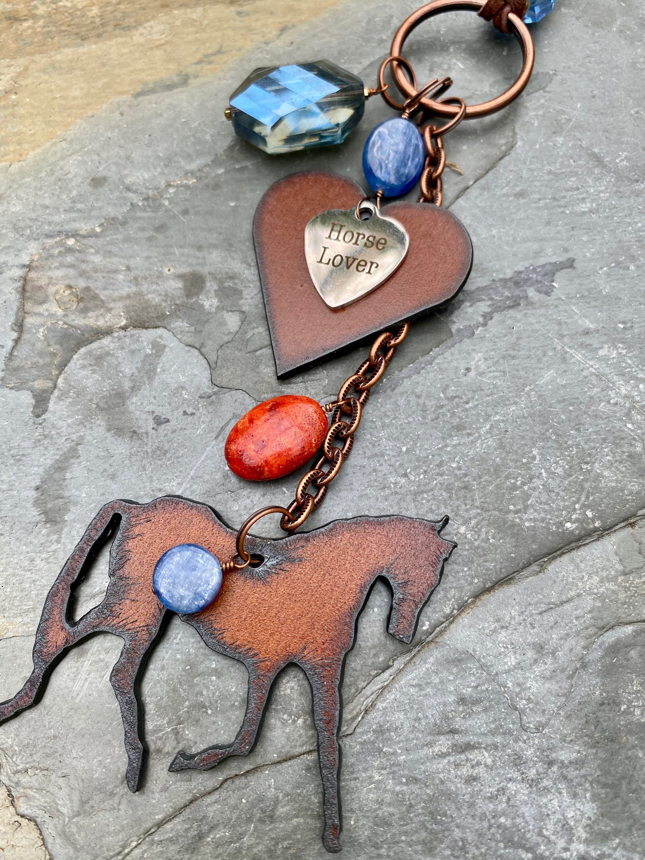 Rear View Mirror Charm Horse Ornament Car Accessory Car Etsy