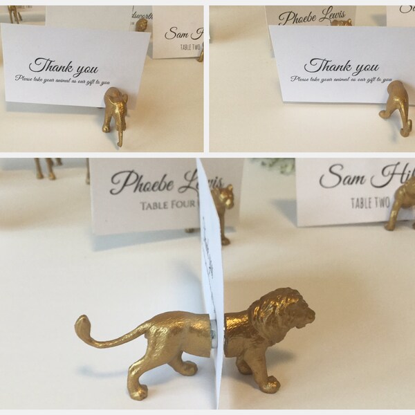 Animal Place Card Holder Etsy