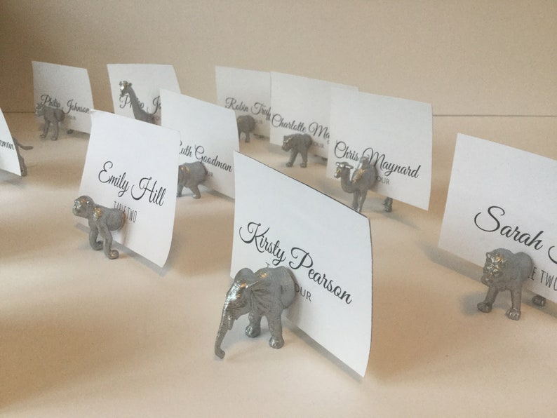 100 wild zoo animal magnet wedding escort card holders etsy