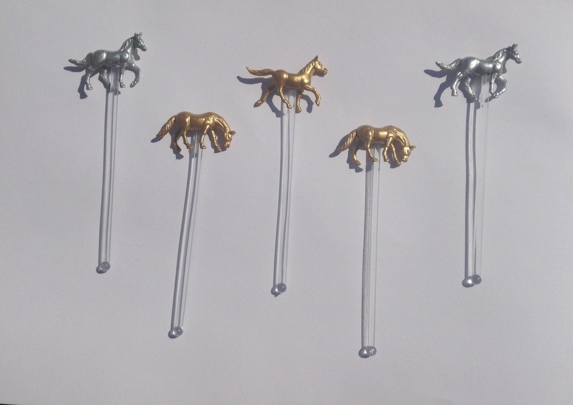 50 Cocktail Stirrers Horse Drink Stirrers Wedding Swizzle Etsy
