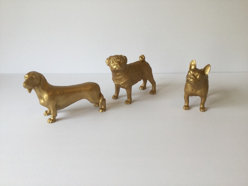 Labrador table number holder in gold or silver image 7