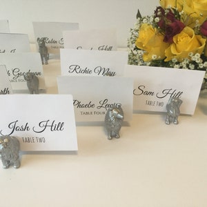 11 Wedding Place Card Dog Magnet Holders Hand Painted in Silver or Gold image 8