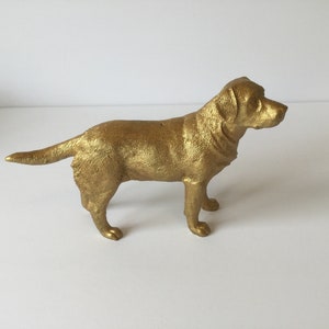 Labrador table number holder in gold or silver image 2