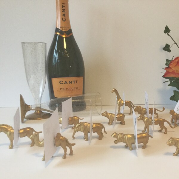 Animal Wedding Place Card Holders Etsy