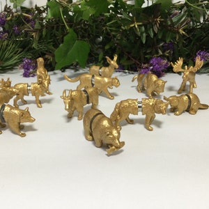 Wildlife Animal Magnetic Place Card Holders Collection of 12 Nature Animal Card Holders Party Wedding Favours
