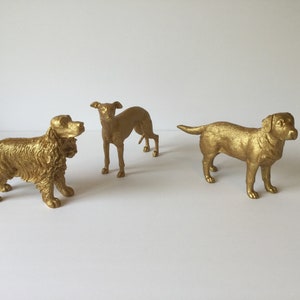 Labrador table number holder in gold or silver image 5