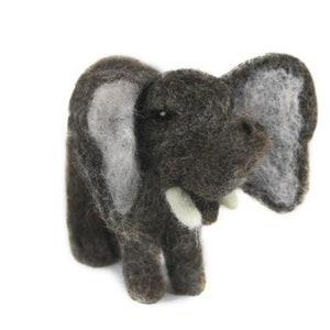Elephant: Needle Felted Alpaca Sculpture