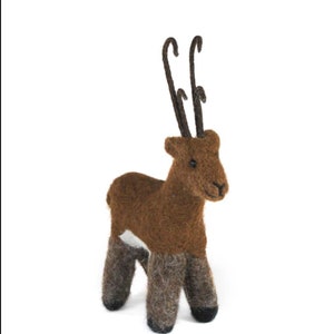 Reindeer from Wildlife Collection: Alpaca Sculpture Ornament Decor
