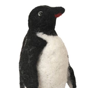 Adelie Penguin: Needle Felted Collection Hand Made in Alpaca Fiber