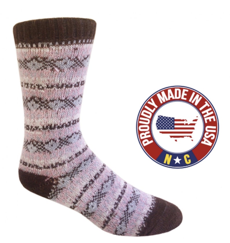Super High Content Alpaca Crew Length Made in U.S.A. Matisse Alpaca Socks
