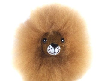 Chico Lion: Baby Alpaca Plush Toy Made with Genuine Natural Non-Toxic Fleece