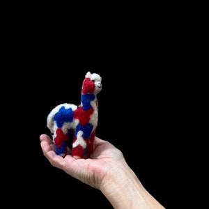 Felted Cria Huacaya Alpaca Miniature Decoration: Handmade Sculpture Ornament image 8