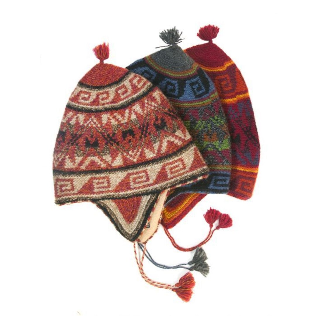 Trapper Chullo Hat: Handmade Crochet Headwear - Etsy