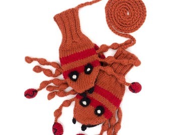 Kid's Mittens - Lobster