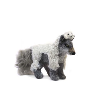Wolf in Sheep Clothing: Alpaca Fiber Sculpture