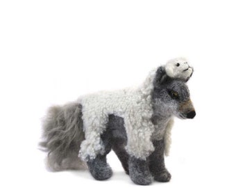 Wolf in Sheep Clothing: Alpaca Fiber Sculpture