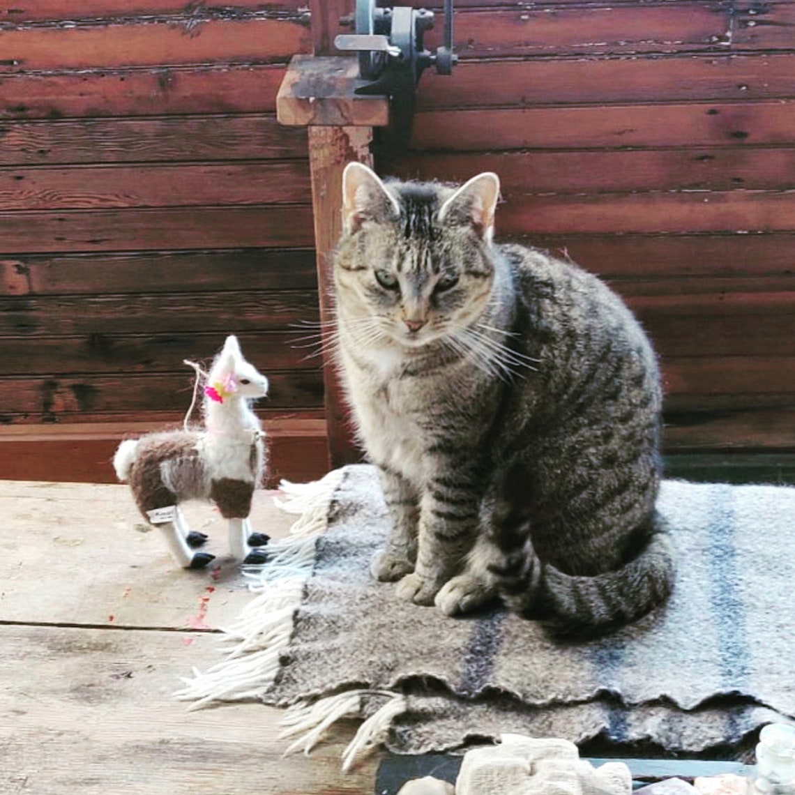 Needle Felted Llama Sculptures Felted Animals by Hand in Etsy