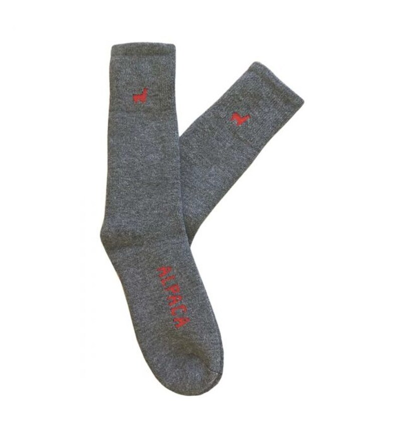 Everest Outdoor Baby Alpaca Unisex Socks: Gray image 1