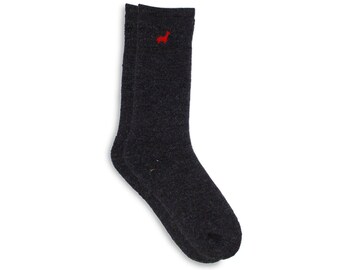 Everest Baby Alpaca Socks for Men and Women: Charcoal