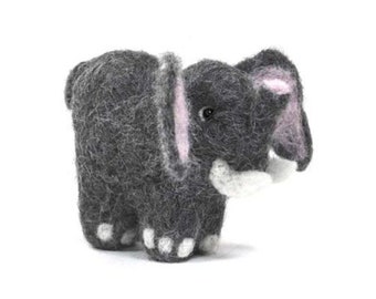 Baby Elephant: Needle Felted Alpaca Ornaments