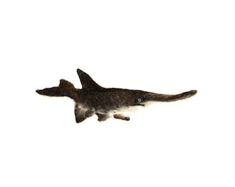 Paddlefish: Felted Alpaca Sculpture