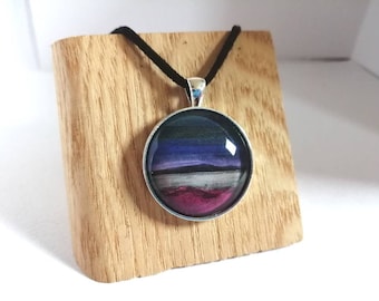 Scottish Seascape Glass Pendant | Isle of Harris Jewelry