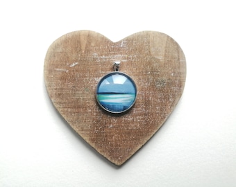 Hebridean sea handmade pendant | Scottish island artist | Ailleagan Art | Miriam Emerton | Scottish seascapes | handmade jewellery