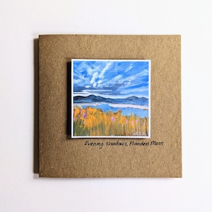 Fintry-kaarten | Dunmore-heuvel | Flanders Moss | Loch Lomond | Coopers Burn | Honingholm | handgemaakte kaarten | Schotse landschappen | Miriam Emerton