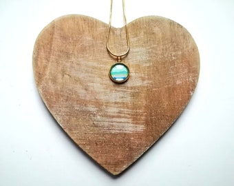 Scottish Landscape Print Necklace | 12mm Gold or Silver Plated