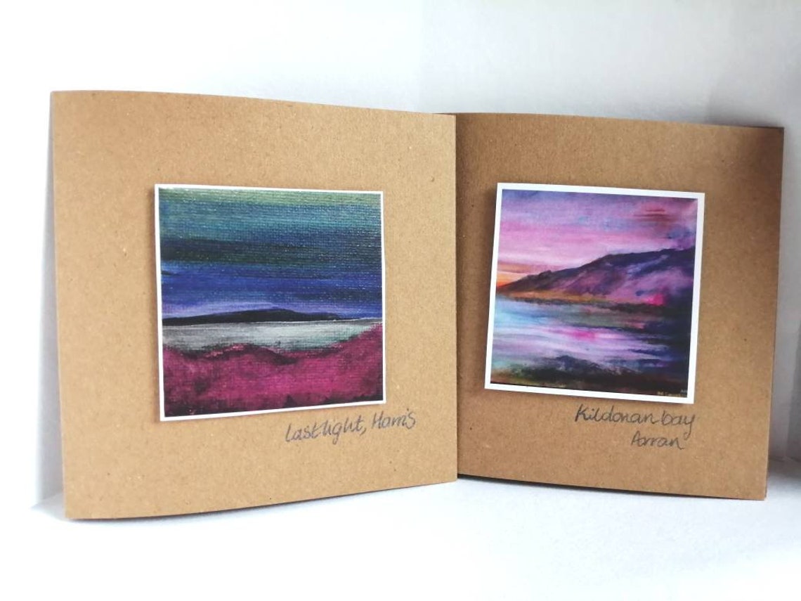 Kildonan Bay Card Arran Card Handmade Eco Card Isle of Etsy UK