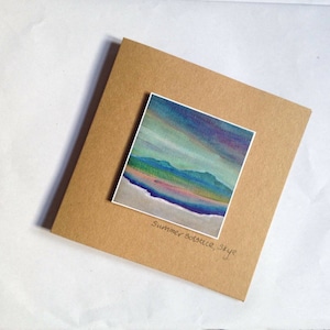 Carta del solstizio d'estate / Isola di Skye / arte astratta / artisti paesaggisti scozzesi / Ailleagan Art / Miriam Emerton