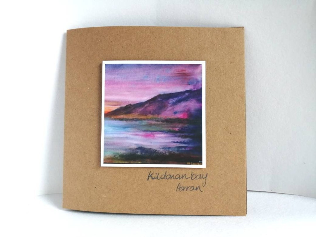 Kildonan Bay Card Arran Card Handmade Eco Card Isle of Etsy UK